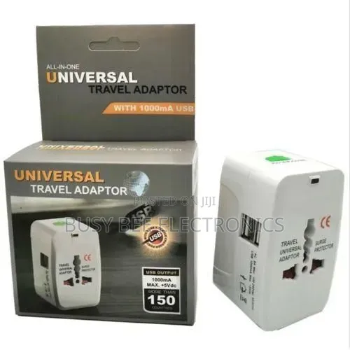 Universal Travel Adapter/Charger and Surge Protector