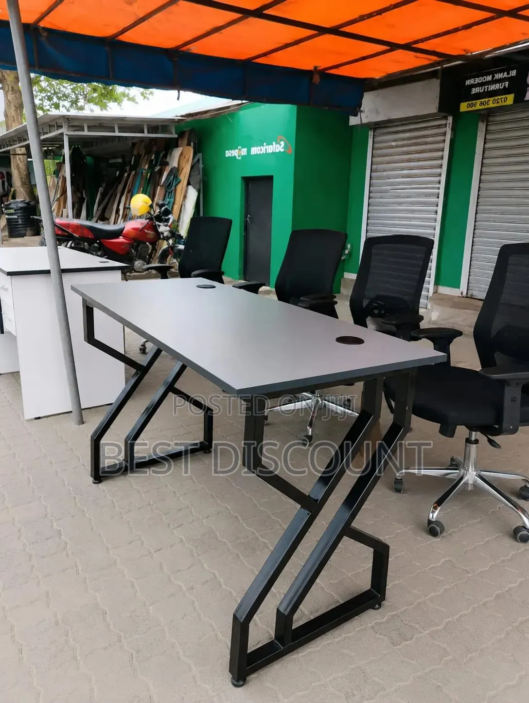 Computer Desk With Metal Frame