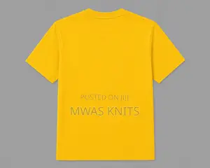 Yellow Round Neck T Shirt Pure Cotton