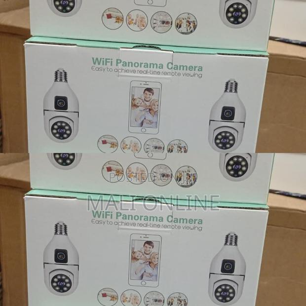 Dual Lens PTZ Bulb Camera 360° WIFI CCTV