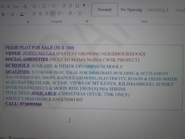Plot for Sale (Thriving Joska).