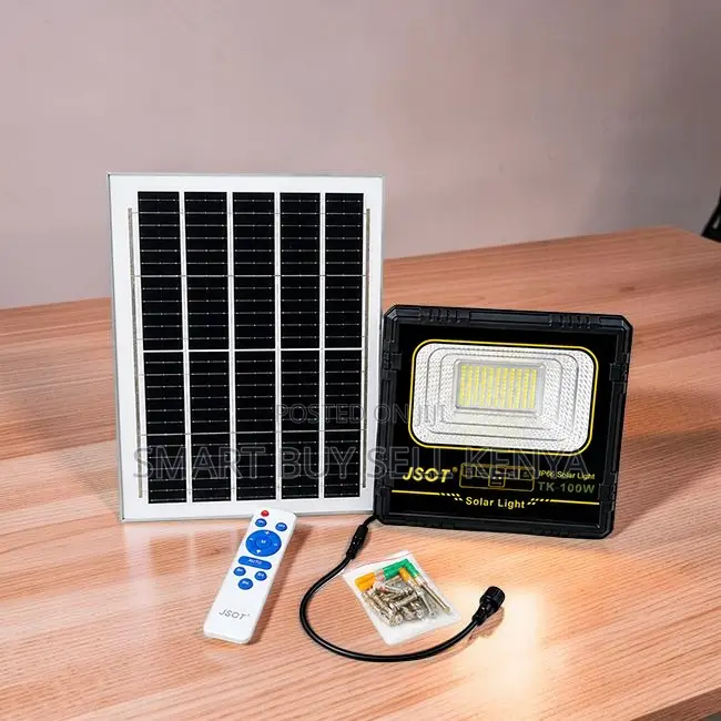 IP66 Waterproof 100W Watts Outdoor Security Led Solar Flood Light