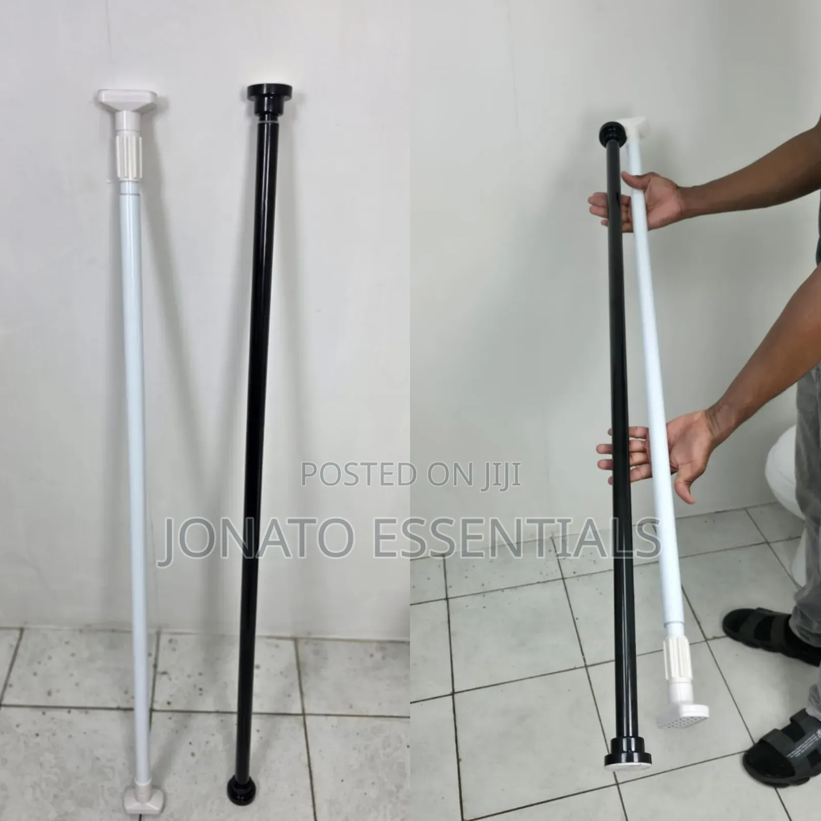 Adjustable Tension Rod, No Drilling Curtain Rod for Home Decor