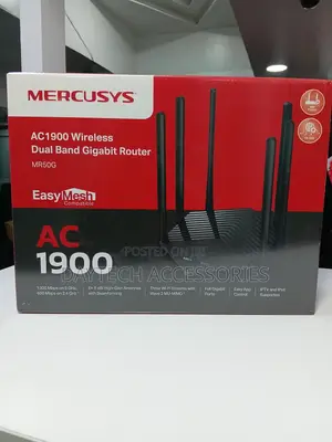 Mercusys MR50G WiFi Router AC1900 Dual Band 3x RJ45 1000Mb/S.