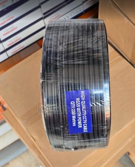 200m Coaxial RG59 CCTV Wire Cable With Power (200M) Cable - main view