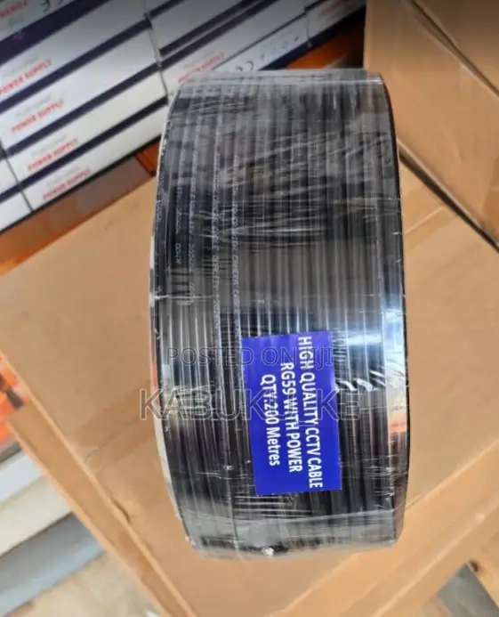 200m Coaxial RG59 CCTV Wire Cable With Power (200M) Cable