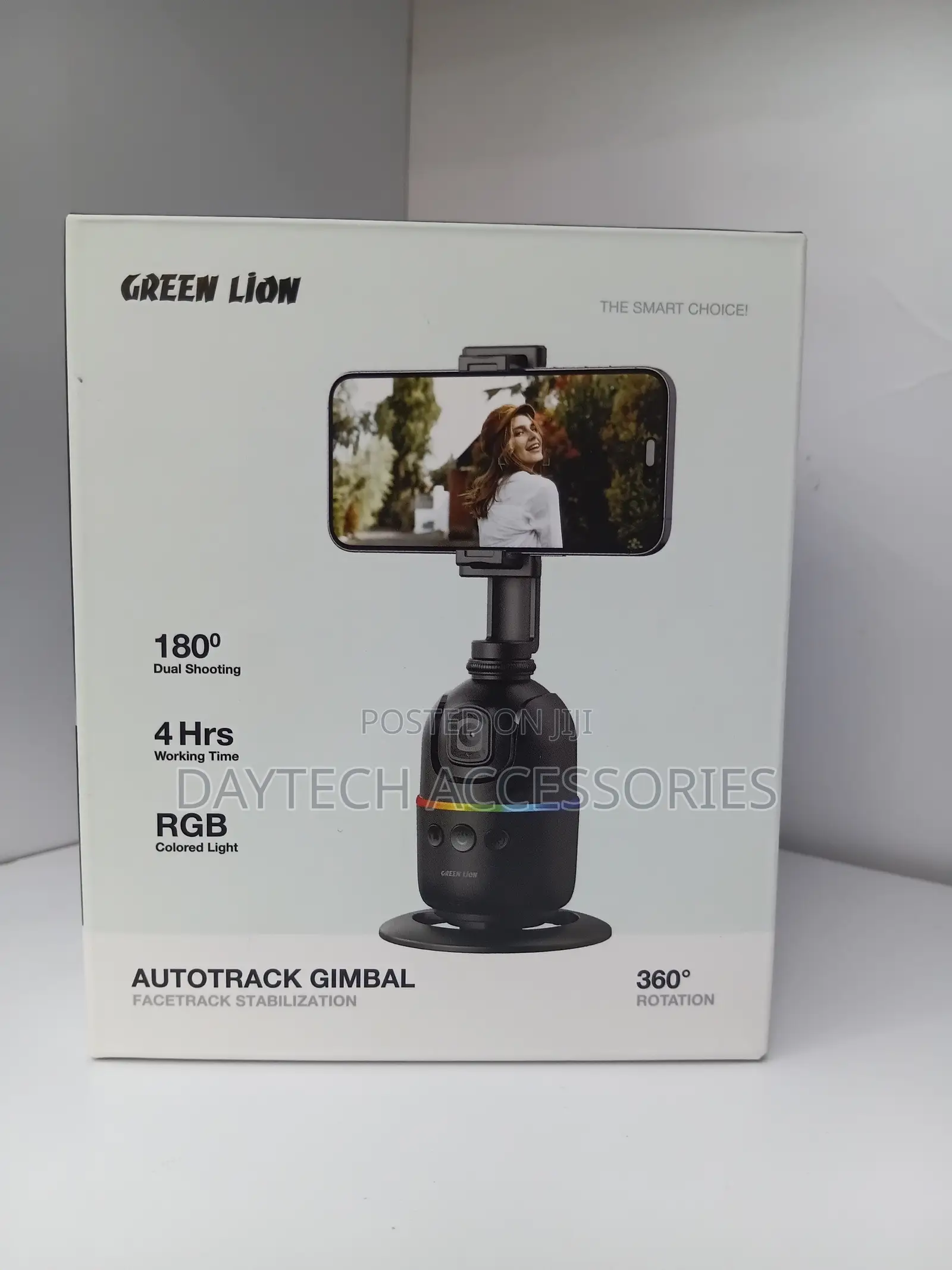 This Is a Green Lion AutoTrack Gimbal Designed for Smartphones.