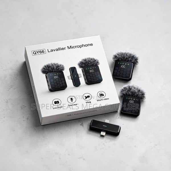 Streaming-Ready 3 in 1 Dual Mics Wireless Lavalier Microphone