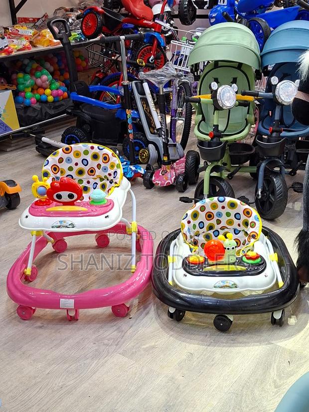 Multi Functional Baby Walker With Toy Bar and Wheels