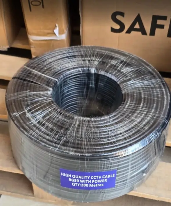 Five-Star RG59 CCTV Coaxial Cable 200M With Power