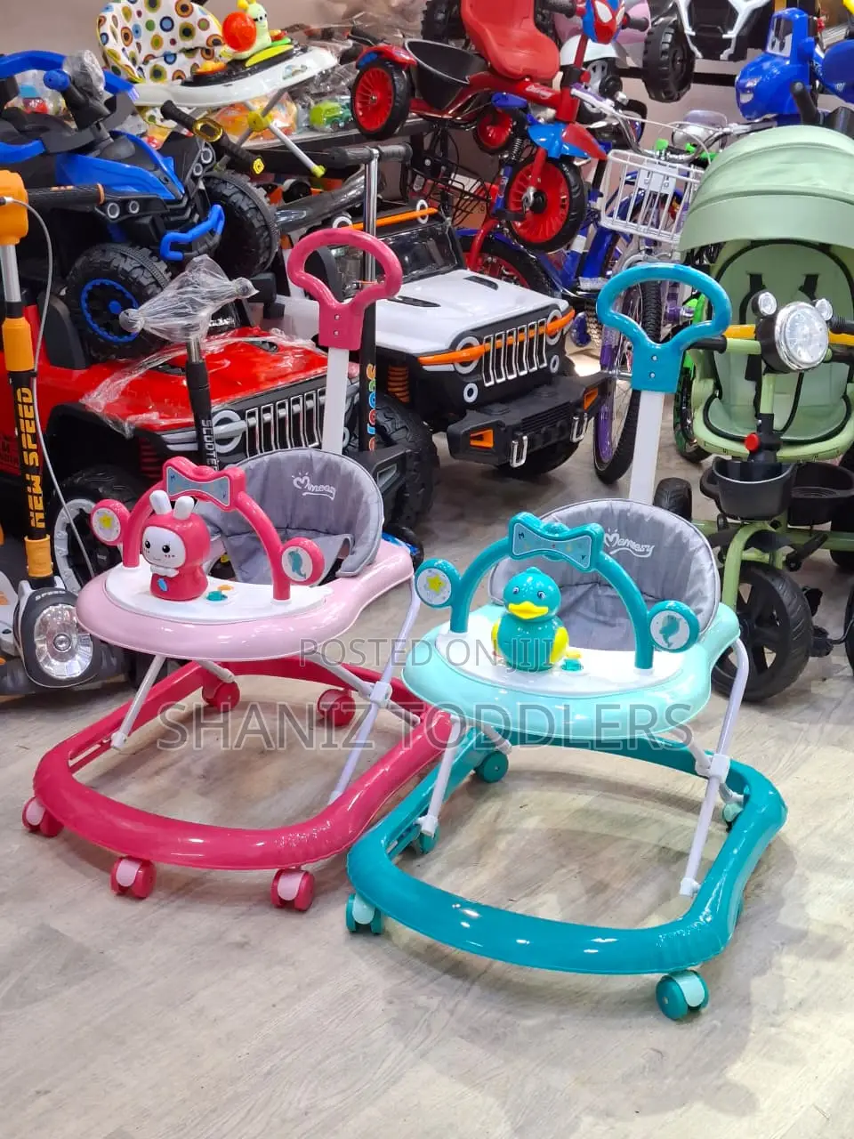 Safe Baby Walker With Wheels and Play Features