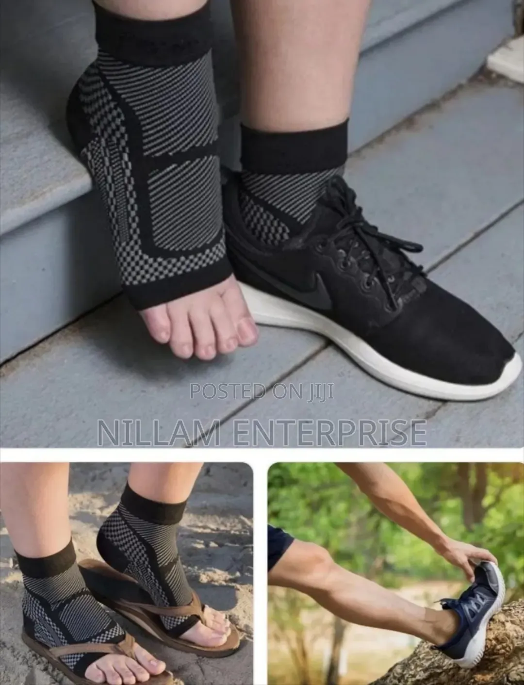 7-Zone Ankle Compression Sleeves Open Toe*