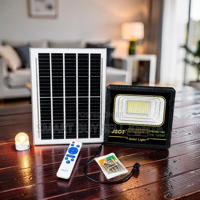 Easy Installation 100W Watts Outdoor Security Led Solar Flood Light