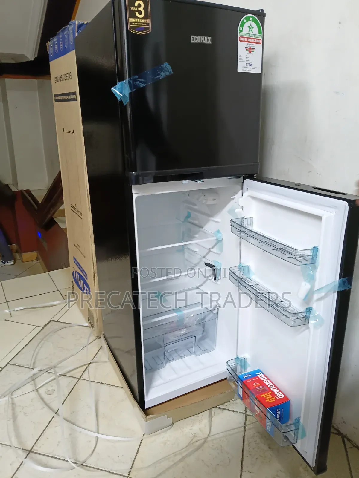 Ecomax 138L Double Door Fridge – 3-Year Warranty