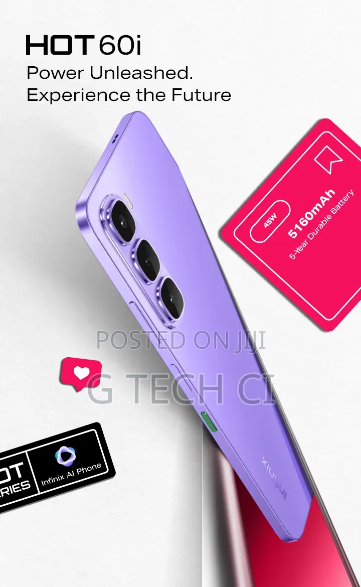 New Infinix Hot 60i 128 GB