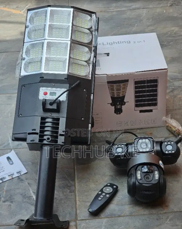 PTZ Camera 180W Solar Floodlight 4g Security Camera With 360°Pan TLT