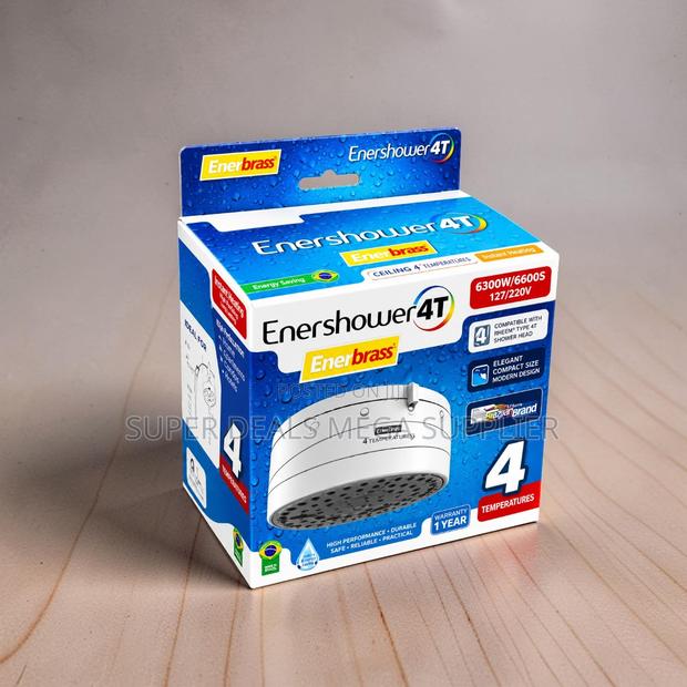 Enerbras Enershower 4T Robust Instant Shower Engineered Borehole Use