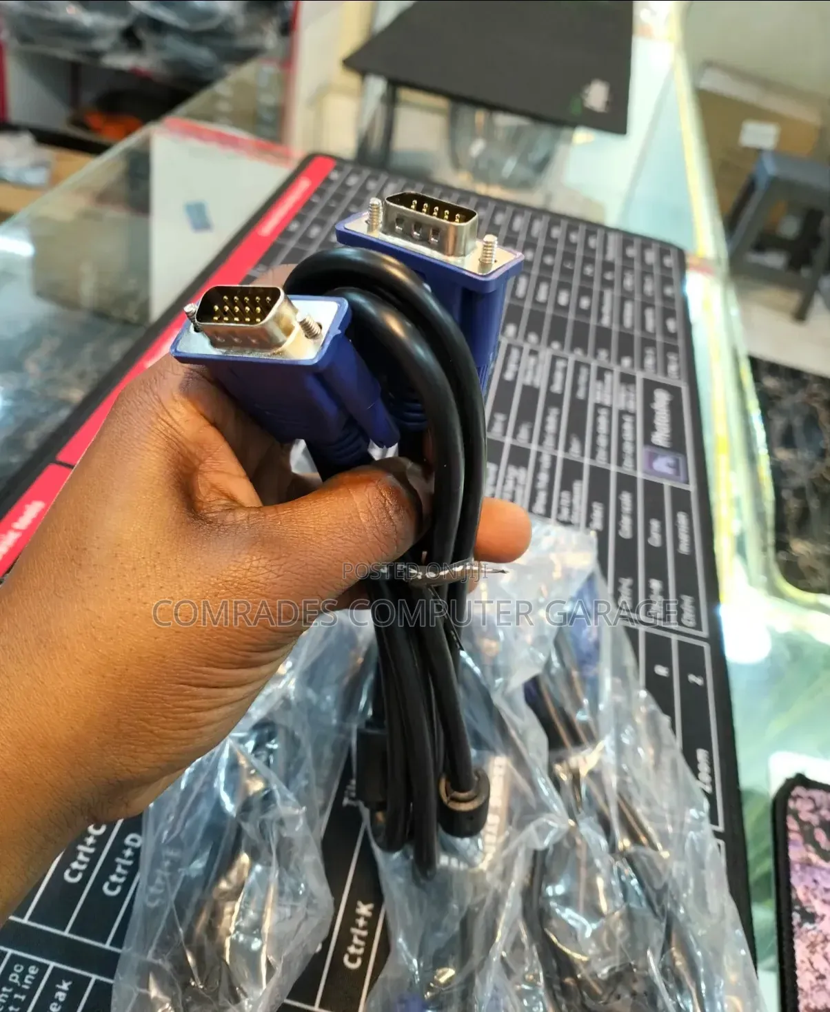 Quality VGA Male-to-Male Cable.