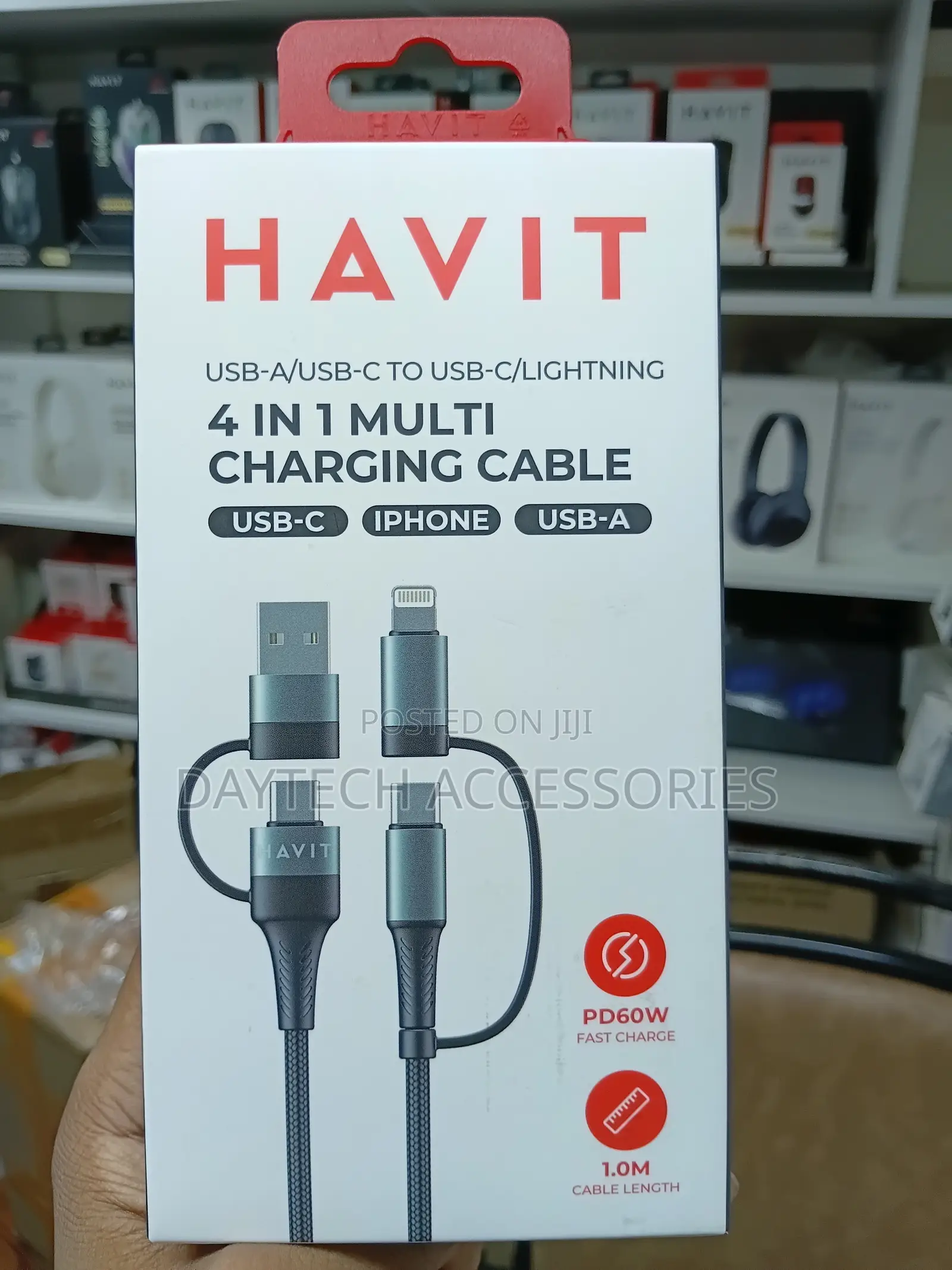 This Is a Havit 4-in-1 Multi-Charging Cable (Model CB6244)