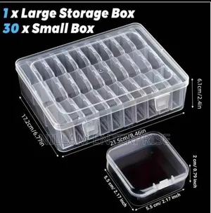 30+1Grid Piece Transparent Plastic Storage Set