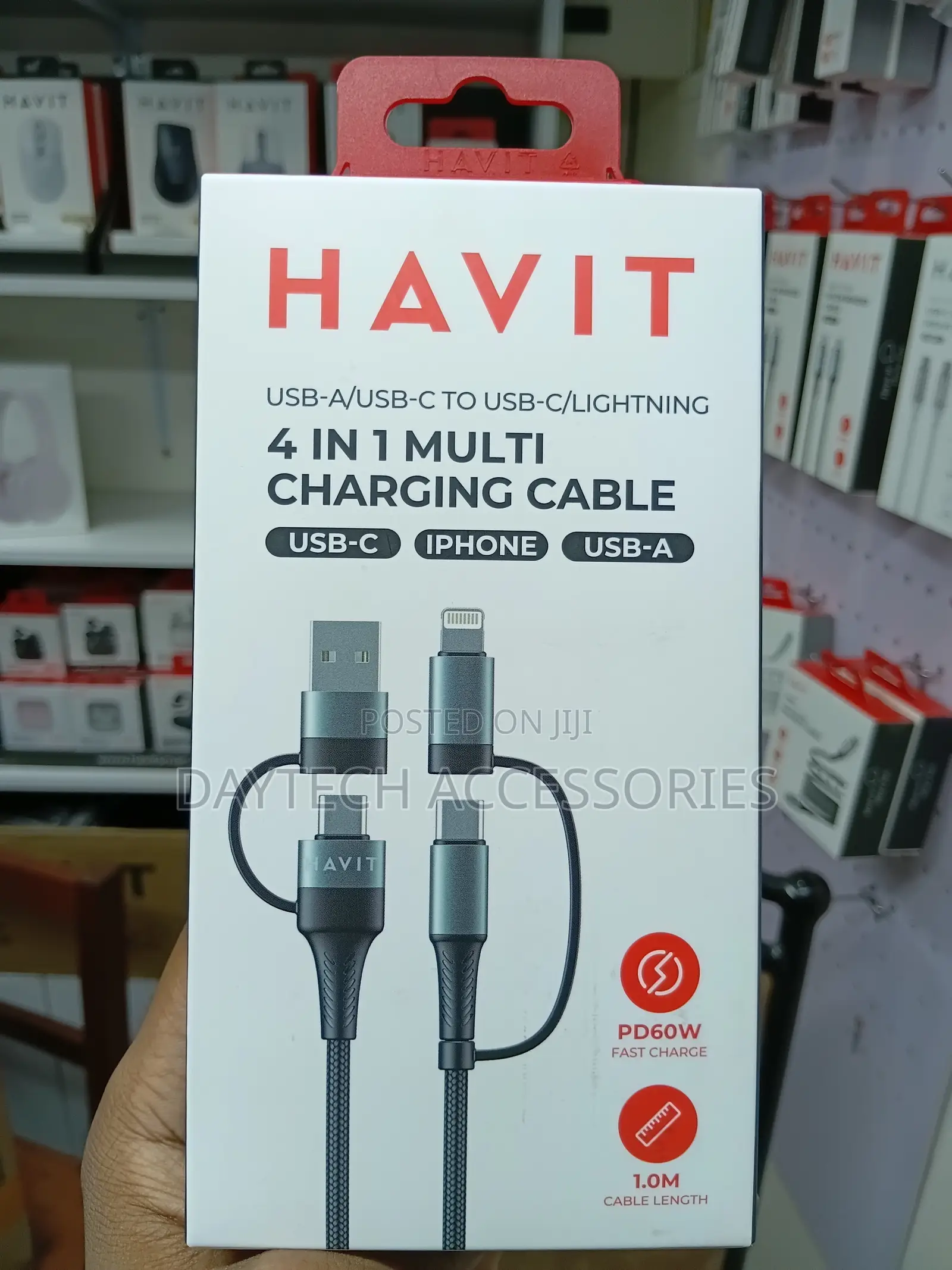 This Is a Havit 4-in-1 Multi-Charging Cable (Model CB6244)