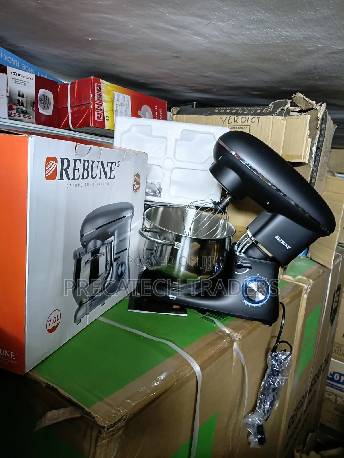 Rebune 7L Food Mixer – Powerful Baking Mixer