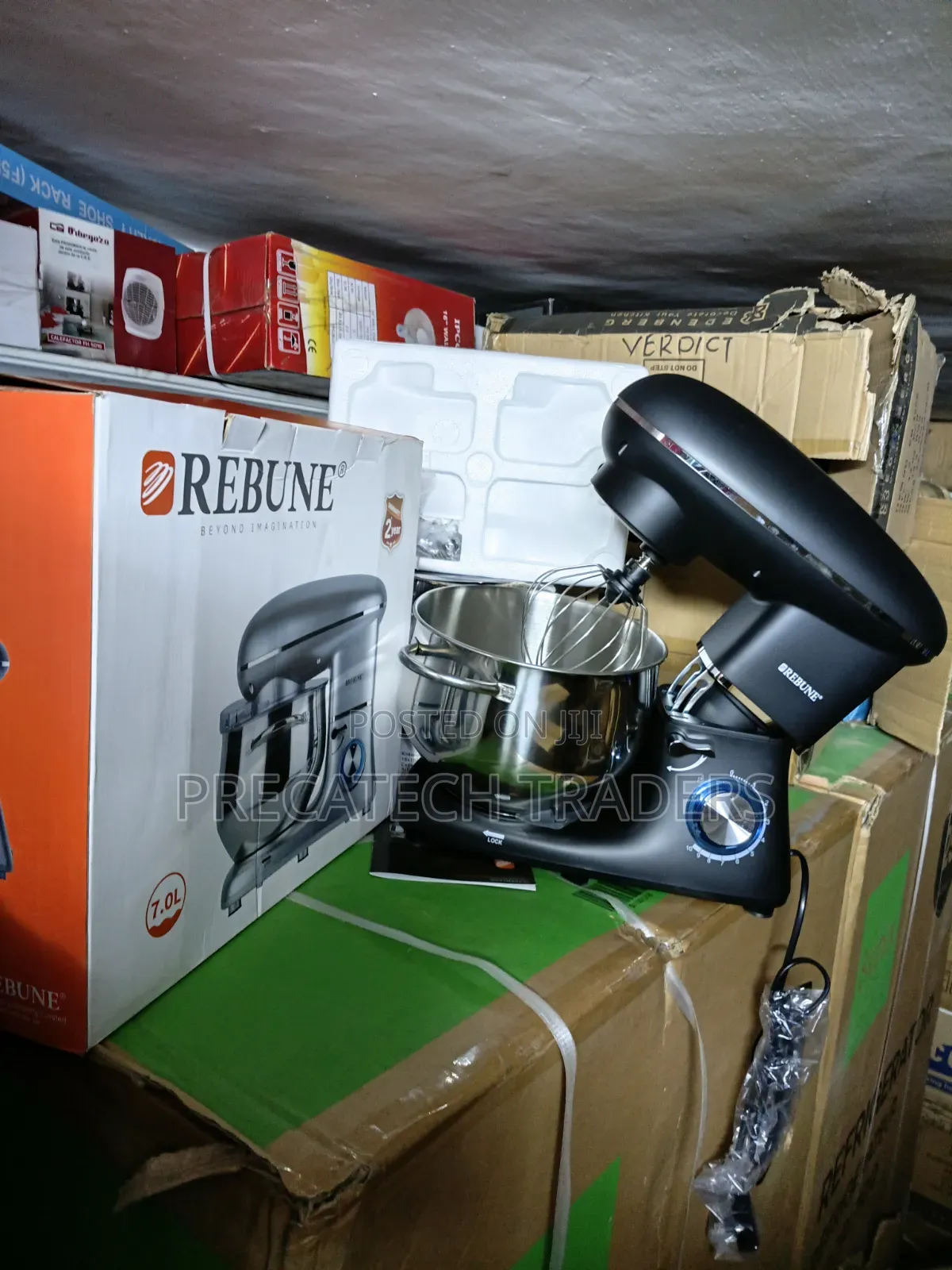 Rebune 7L Food Mixer – Powerful Baking Mixer