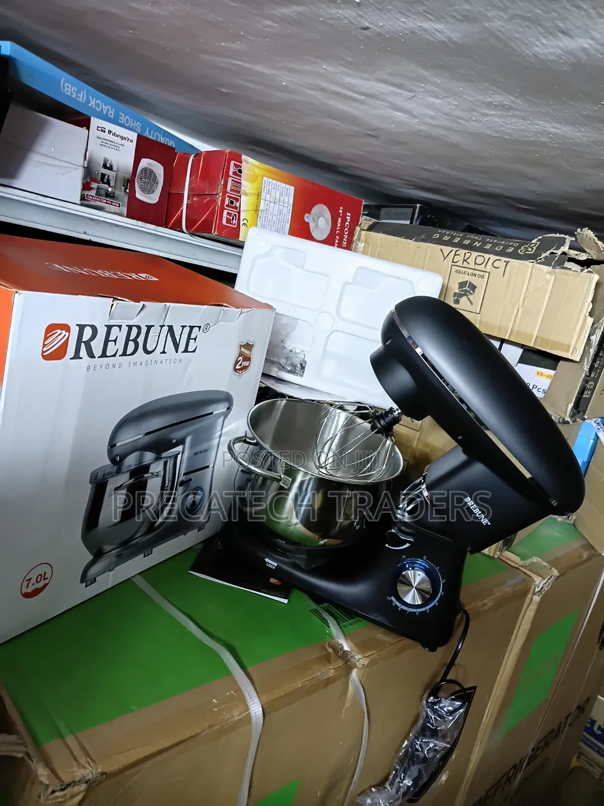 Rebune 7L Dough Cake Mixer – 2-Year Warranty