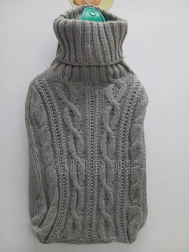 2L Hot Water Bottle Now Available* Silicone Made Knitted Dressed - thumbnail 4