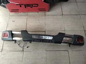 Rear Bumper Guard Prado 120 With Lights