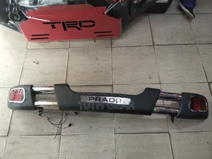 Rear Bumper Guard Prado 120 With Lights