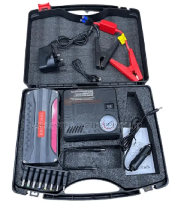 Multi-Function Car Jump Starter Kit With LED Flashlight