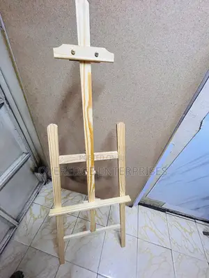 Artist Painting Wooden Stand