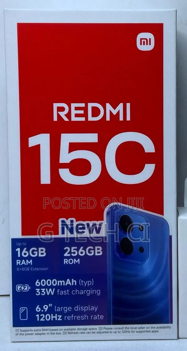 New Xiaomi Redmi 15C 4G 256 GB Red