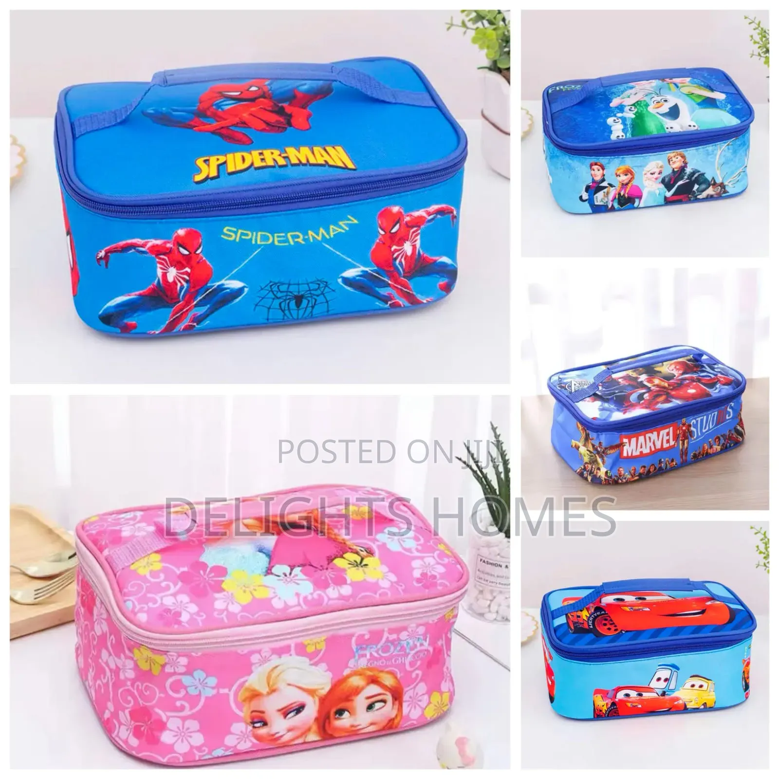 Cute Disney Cartoon Kids Lunch Box Bag_tt