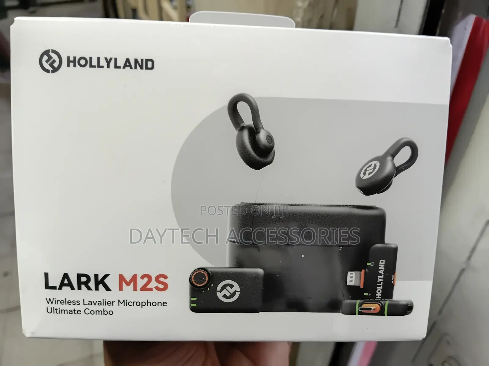Hollyland Lark M2s Ultimate Combo Wireless Microphone White Black
