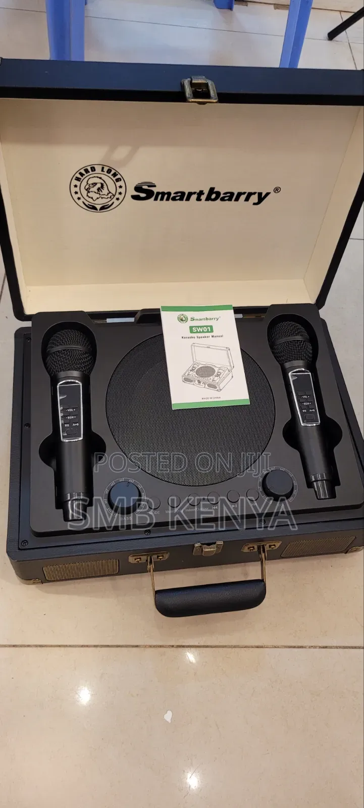 SWO1 Portable Karaoke Speaker With 2 Microphones
