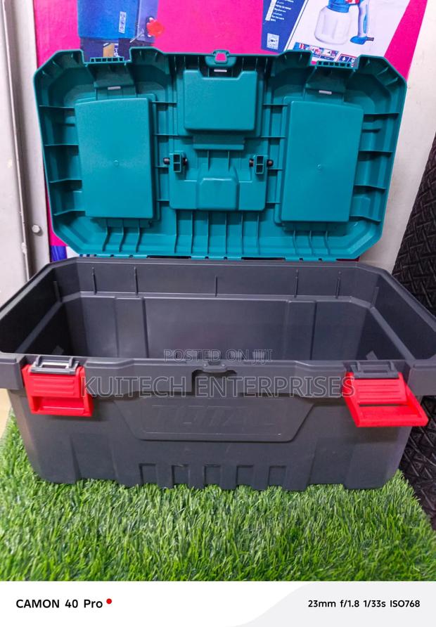 Plastic Tool Organizer/ Empty Tool Storage Box 20"