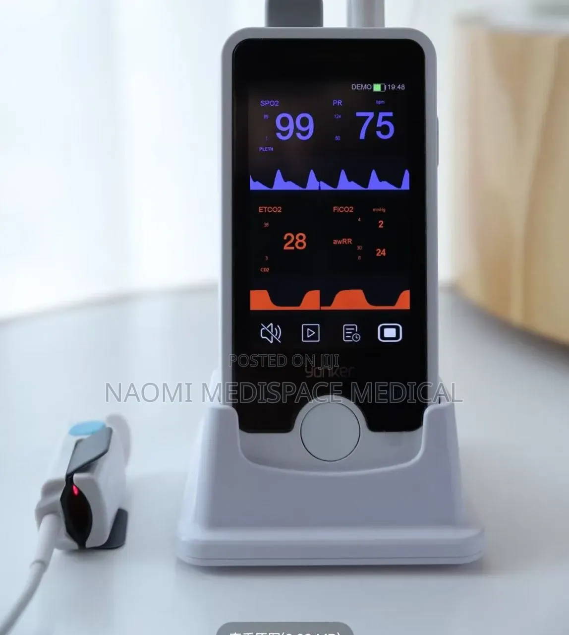 Yonker Handheld Pulse Oximeter With Three Probes-Adults, Pead, Neonate