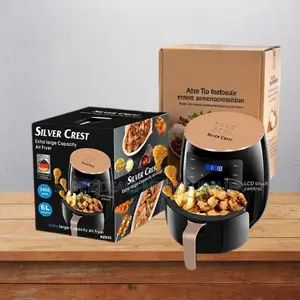 Multifunctional Silver Crest 4/5/6/8l Touch Screen Digital Air Fryer