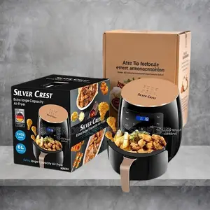 Responsive Silver Crest 4/5/6/8l Touch Screen Digital Air Fryer