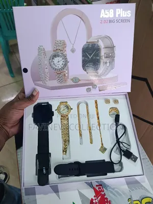 A58 Plus Smart Watch Plus Bracelet Combo Set