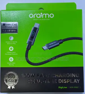 Oraimo DigiLine 100W USB-C to USB-C Fast Charging Cable 1.2M
