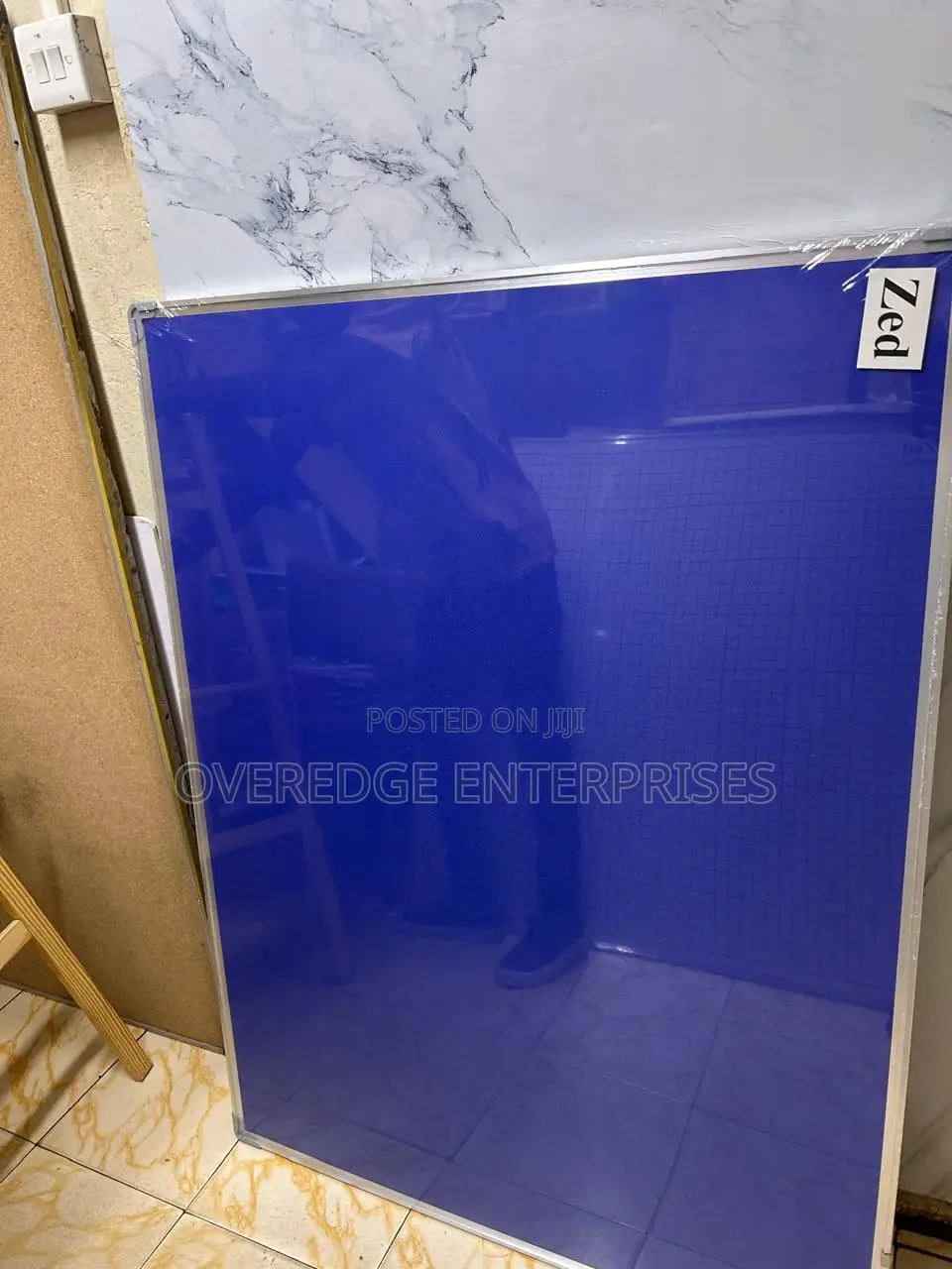 4x3 Blue Noticeboard Available