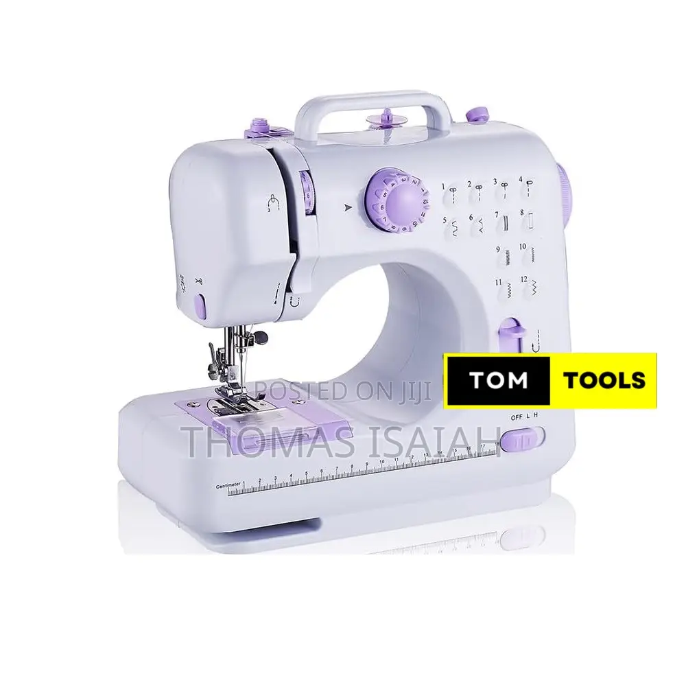 Mini Electric Sewing Machine With 12 Stitch Patterns, Foot Pedal,LED L