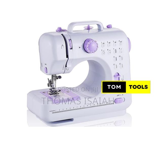Mini Electric Sewing Machine With 12 Stitch Patterns, Foot Pedal,LED L - thumbnail 3