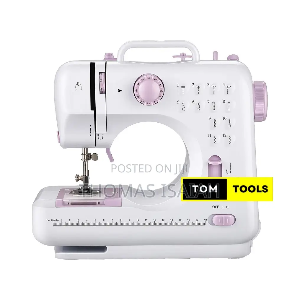 Mini Electric Sewing Machine With 12 Stitch Patterns, Foot Pedal,LED L