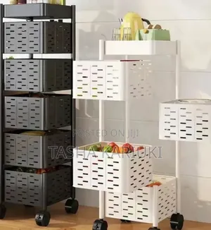 High Quality Metallic Kitchen Rack White