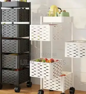 High Quality Metallic Kitchen Rack White