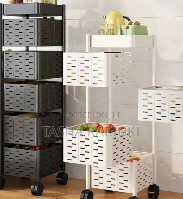High Quality Metallic Kitchen Rack White - thumbnail 2